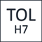 O.D. Tolerance of Reamer: H7 to DIN 1420