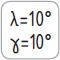 Helix angle = 10°. Rake angle = 10°.